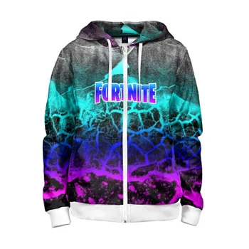 

Children's sweatshirt 3D with zipper Fortnite Rainbow