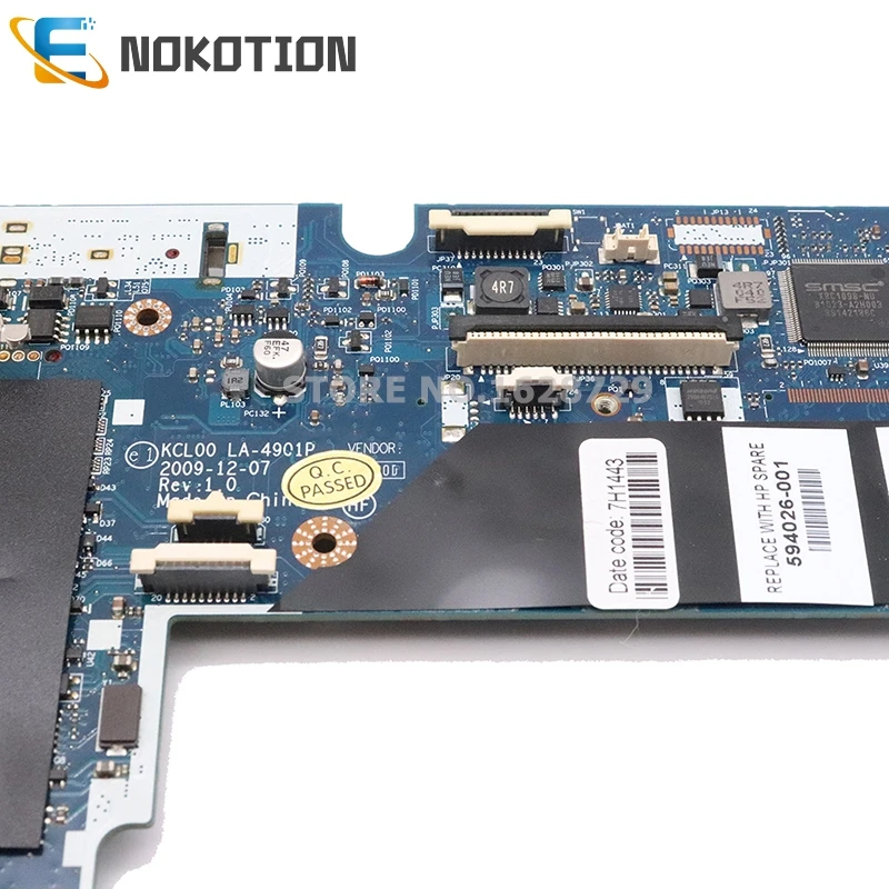 NOKOTION 594026-001 KCL00 LA-4901P основная плата для hp Elitebook 8440P материнская плата для ноутбука Gefore Quadro NVS 3100M DDR3 Бесплатный процессор