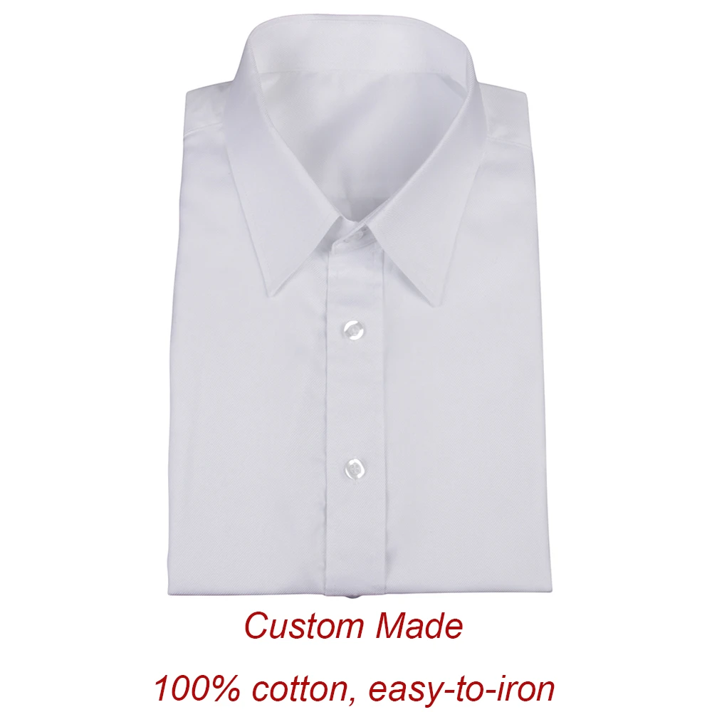100 cotton white dress shirts Clearance