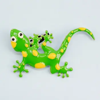 

Brooch jewelery green lizard (53496)