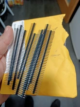 10 Uds 40 Pin 1x40 sola fila macho y hembra 2,54 conector de pines divisible de para Arduino negro