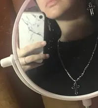 Cruz hueca-pendientes colgantes de Metal, joyería, Pendientes de gota geométricos, Harajuku, AXYD