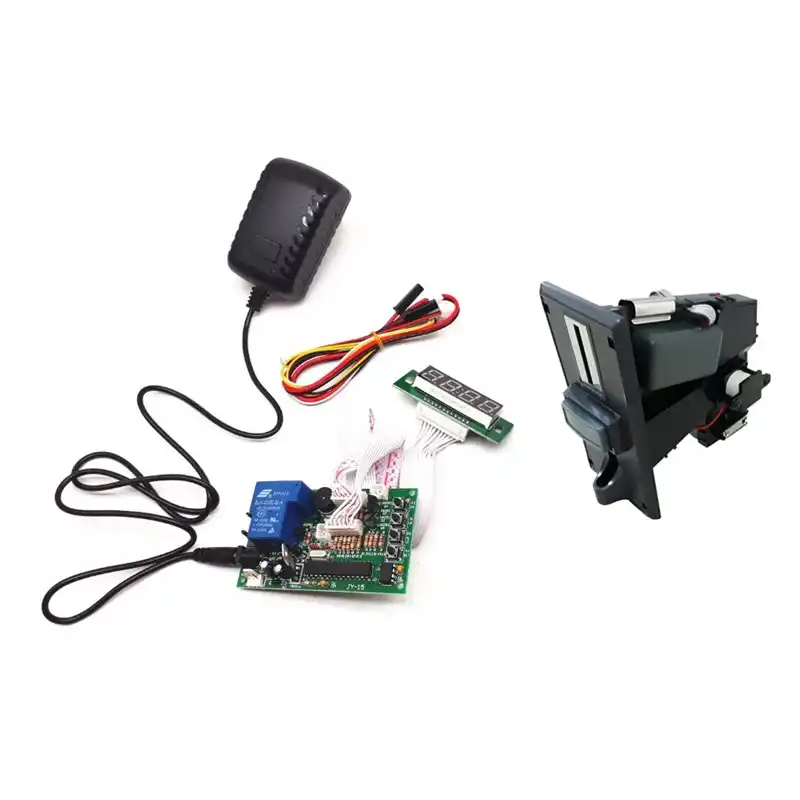 1 комплект JY 15B с адаптером 12V2A монетоприемником и таймером для управления