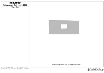 

Interior lining for Volkswagen Golf 1999-2004. Set L1919.