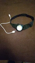 Headlamp Mini Flashlight Torch-Head Usb Rechargeable Portable Have-Battery-Red/white