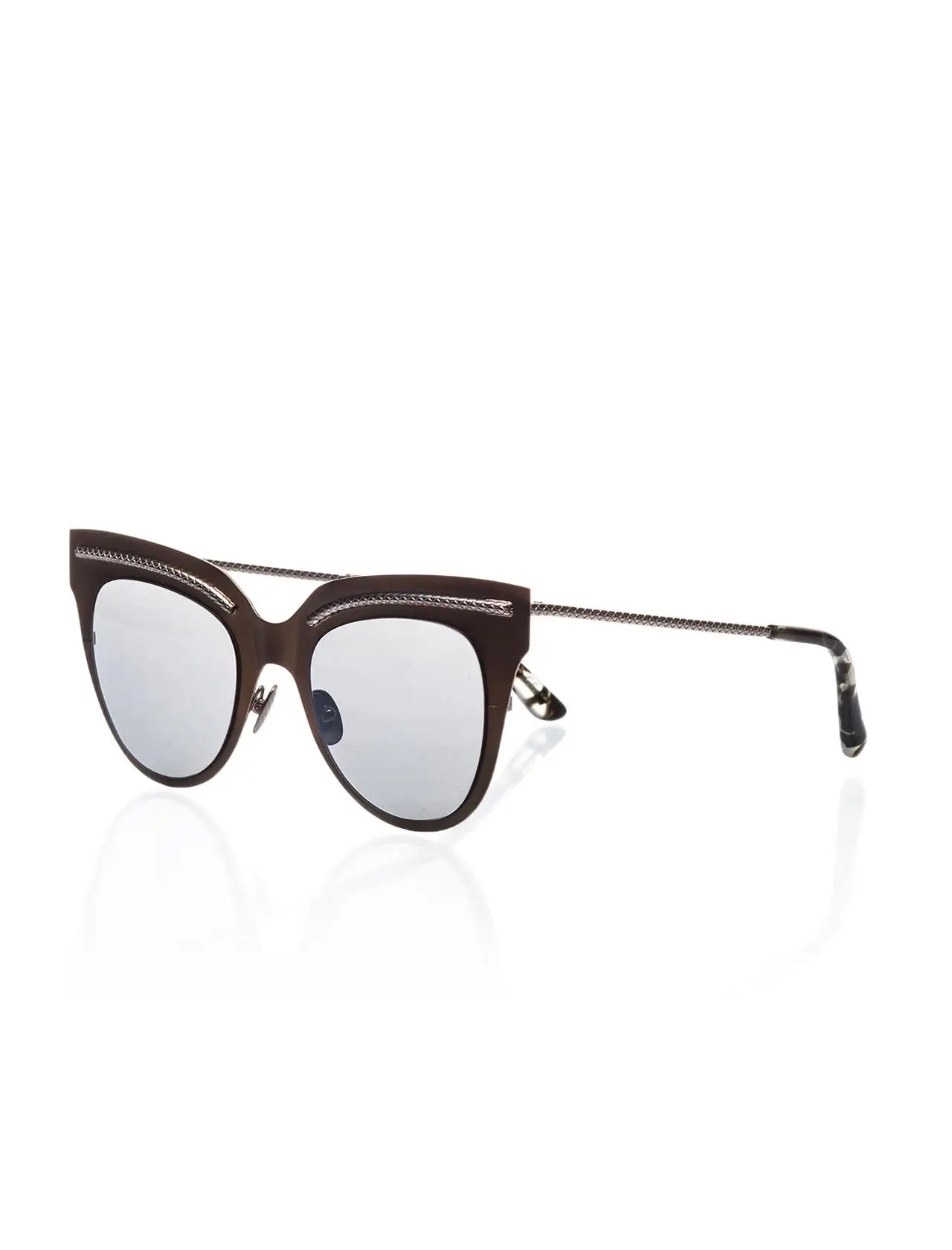 

Women's sunglasses b.v 0029s 003 metal copper organic oval cat eye 50-22-140 bottega veneta