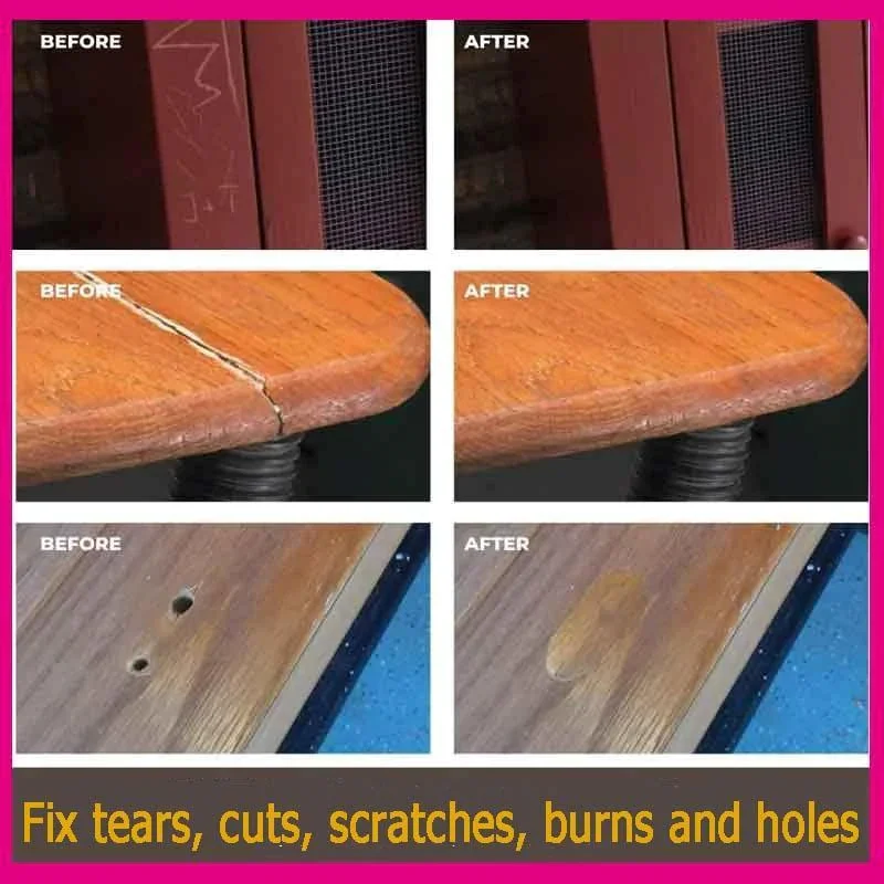 DIY Manual Floor Furniture Repair Kit Consumables Scratch Repair Tool Set  For Homes Wooden Floors Furniture Scratch Wax-Fille