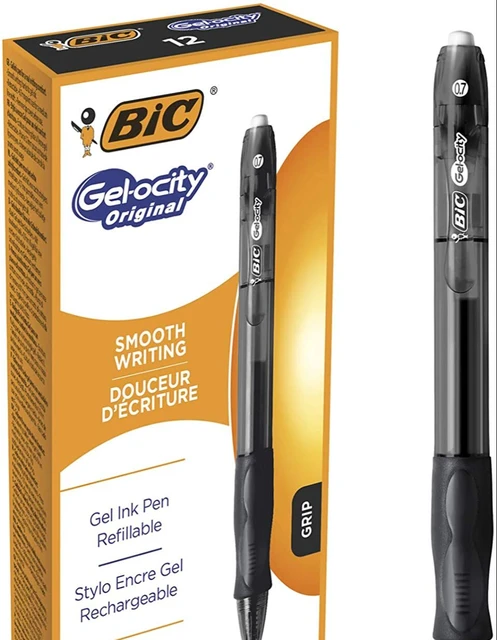 Bic 10 x 1.6mm Black Ink Pens : : Stationery & Office