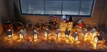 LED String Lamps Light-Fairy-Garland Wood-House Decoration Wedding Holiday-Room Party