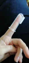 Mordedor para bebé, productos para bebé, juego de dedos para bebé, cepillo de dientes, limpieza Oral, dedo de silicona suave, saludable, caja gratis