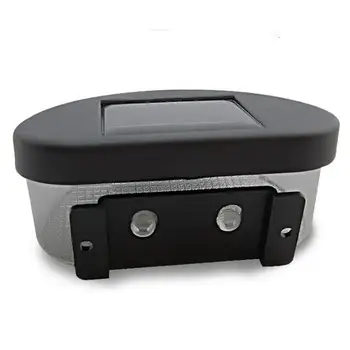 

Solar 8 LED Fence Light Black Shell White Light Wall Light Lamp Lightning Park Home Courtyard House Farm Garden