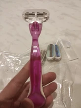 Uds cabezales + afeitadora de las mujeres removedor de pelo de afeitar Set de hojillas afeitadora de línea de Bikini cabeza de reemplazo herramientas