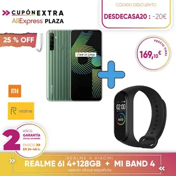 [Official Spanish version warranty] Realme 6i 4 + 128-GB, helium G80,4 still cameras // Realme C3 3 + 64GB,MediaTek Helio G70, resolution HD +