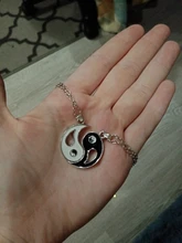 2 unids/set mejores amigos par collares Yin Yang encanto colgante, collar de la joyería para los amantes de las Hermanas de San Valentín regalo FSPXL316