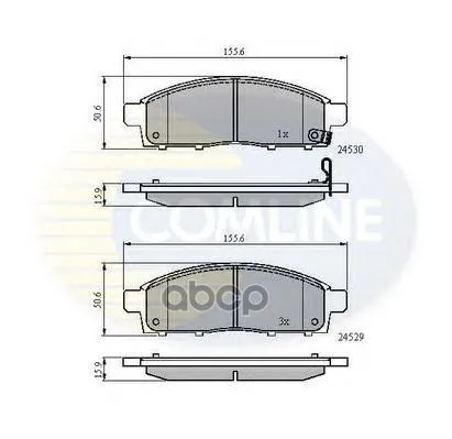 Колодки Тормозные Дисковые | Перед Прав/Лев | Mitsubishi L200 2.5dt 06- Comline арт. CBP31584