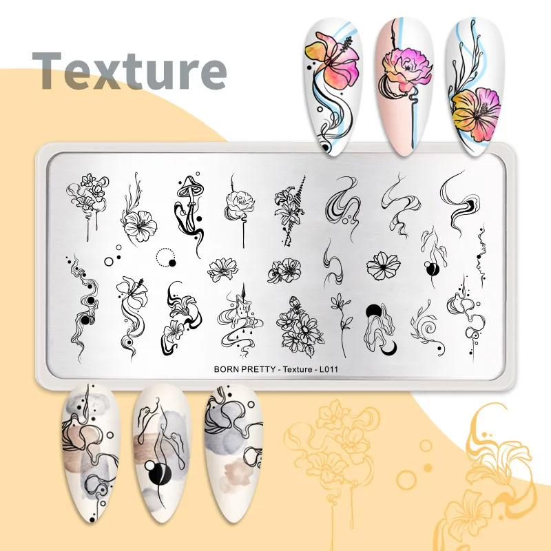 Born Pretty TEXTURE Пластина для стемпинга 12*6 см | Красота и здоровье
