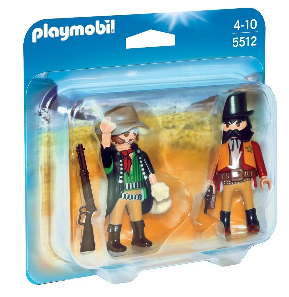 historie Paradis At interagere Playmobil. Duo Pack Sheriff And Bandit Playmobil 5512. Playmobil West.  Playmobil Dolls. Original Playmobil - Action Figures - AliExpress