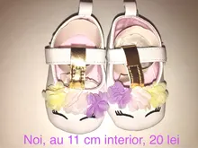 Conjunto de zapatos y tiara para bebé, bonitos zapatos de unicornio para niña, suela suave, antideslizantes, primeros pasos