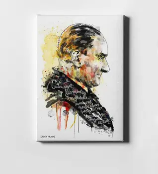 

Personalized Ataturk Canvas Print (50x70 cm.) 19