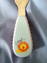 Juego de cubiertos de acero inoxidable ABS Cartoon 304, tenedor conveniente antideslizante para bebé, cuchara antiescaldado, vajilla de dos piezas para niños