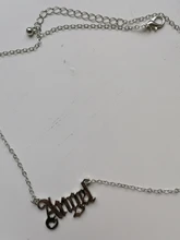 Collar de Ángel para mujer y niña, colgante de fuente antigua inglesa, gargantilla de cadena con letras, joyería de aleación con estilo