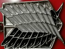 De Metal Anime ataque en las alas de la libertad titanium collar Shingeki no Kyojin collar cosplay collar de la encuesta