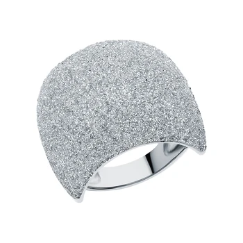 

Silver ring with glitter sunlight sample 925