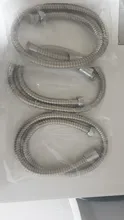 Manguera de ducha Flexible de acero inoxidable, 1m/1,2 m/1,5/2m de largo, extensión de manguera de agua para ducha de baño, tubo de resorte de tracción para fontanería