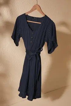 

Trendyol Belted Button Dress TWOSS20EL2253