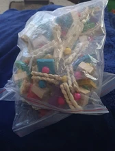 Toy Blocks Bird-Cage Bite-Toy Macaws Parrot Cockatoos Chewing Toy-Bird African Grey Large