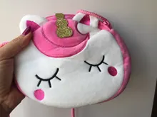 Bolso de hombro para niños y niñas, bandolera con diseño de unicornio y animales, monedero de moneda de llaves, Mini bolso de princesa