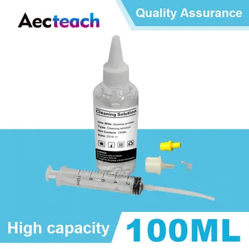

Aecteach 100ml Bottle Printerhead Cleaning Fluid Wash Liquid for Brother Printer Head Ink Cartridges Dye Ink