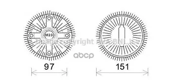 

Viscous fan BMW 7 X5 Range Rover III Ava art. bwc392