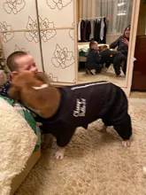 HOOPET Large Coat Down-Jacket Winter New Warm Autumn for Dogs Dog-Prints Overalls Leisure-Style