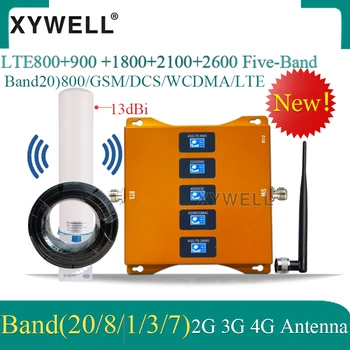 

Five-Band B20 800/900/1800/2100/2600mhz 4G Cellular Amplifier GSM Repeater 2g 3g 4g Mobile Signal Booster LTE GSM DCS WCDMA LTE
