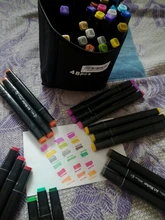 Rotuladores de Arte de doble punta, 12/48/80 colores, dibujo de acuarela, pintura, bolígrafos de alcohol para artista, marcadores para Manga, suministros escolares