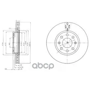 Тормозной Диск(В Упаковке 2 Шт Цена За 1 Шт) Delphi арт. BG4004