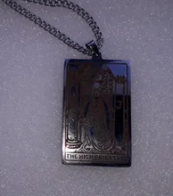 Pendant Necklaces Jewelry Tarot-Cards Dawapara Major Arcana Stainless-Steel Gift Vintage