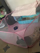 Tienda de juegos para animales pequeños, parque infantil con jaula abierta para interiores y exteriores, para conejos, hámster, Chinchilla, cerdo, cerca para patio portátil