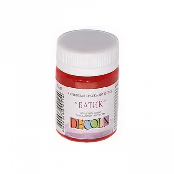 

Paint acrylic on silk DeCola batik 50 ml red