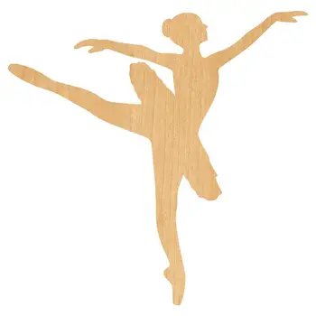 

Ballerina 1 Laser Cut Out Wood Shape Craft Supply - Unfinished