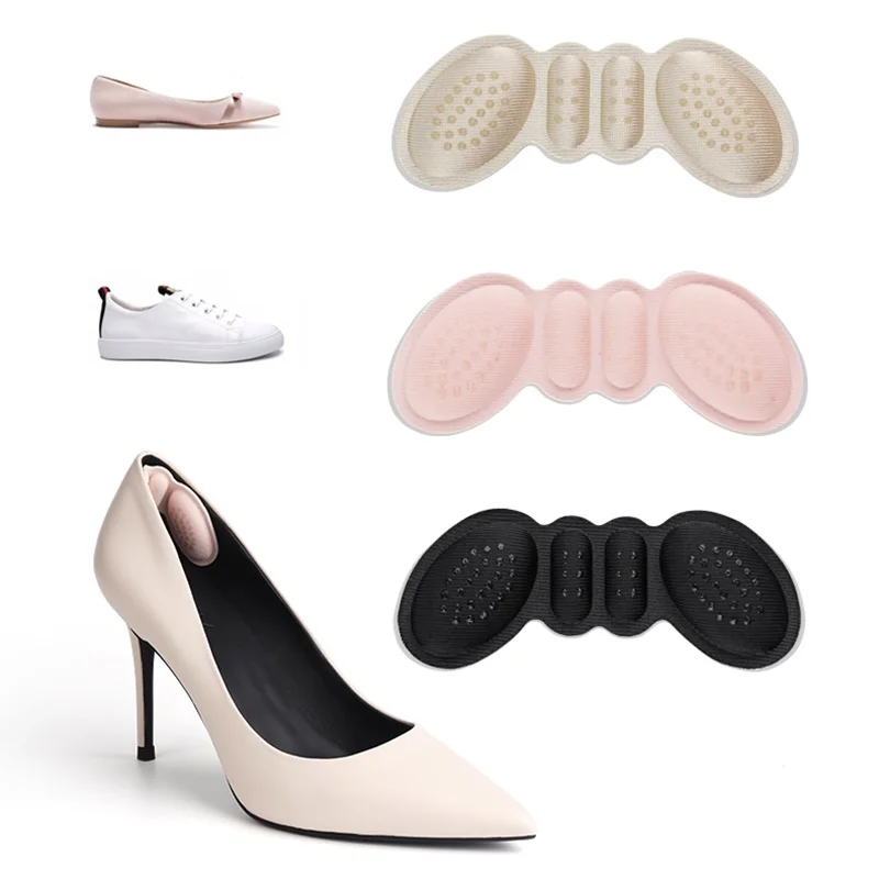 New Women Thicken High Heel Pad Adjust Size Adhesive Heels Pads Liner Grips Protector Sticker Pain Relief Foot Care Insert