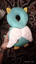 Protector de cabeza de bebé 1-3T, almohadilla de seguridad para la espalda, cojín para evitar daños, almohadas de seguridad de dibujos animados de Ángel y abeja