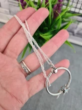 Colgante de corazón O Plata de Ley 925, cadena de Cable Original, abalorio, regalo de joyería, gran oferta