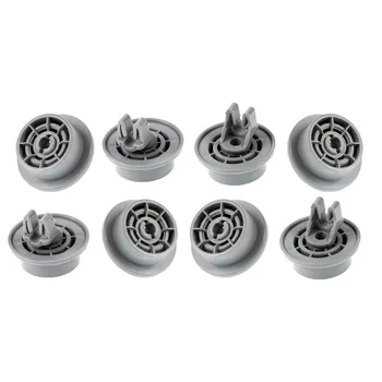 

8 Pieces Dishwasher Bottom Basket Wheel Replacement For Sharp QWAT13S492EU