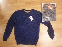 Suéter de lana y algodón para hombre, Jersey informal, Vintage, de colores combinados, cuello redondo de moda, Jacquard grueso y cálido