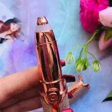 Pluma del condensador de ajuste para cejas para mujer, depiladora Facial de maquillaje, Afeitadora eléctrica portátil indolora, depilación corporal