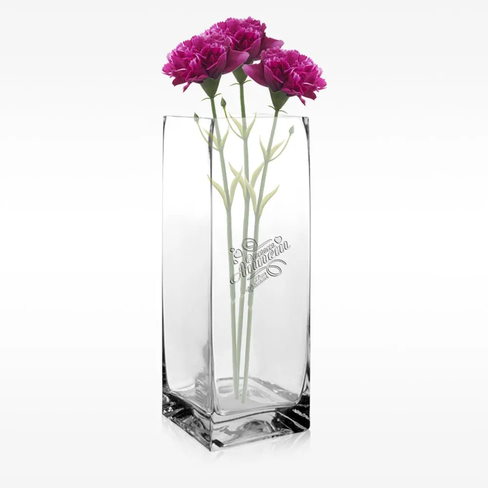 

Personalized Dear Mom Design Decorative Glass Vase (Model 2)