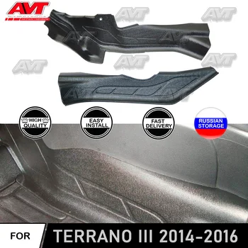 

Protective covers for Nissan Terrano III 2014~2016 of inner tunnel sill plates car styling accessories decor dirt protectection