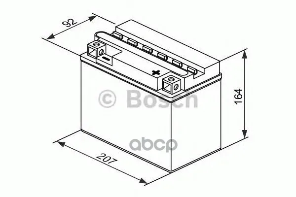 Стартерная Аккумуляторная Батарея 0 092 M4f 470 Bosch арт. 0092M4F470